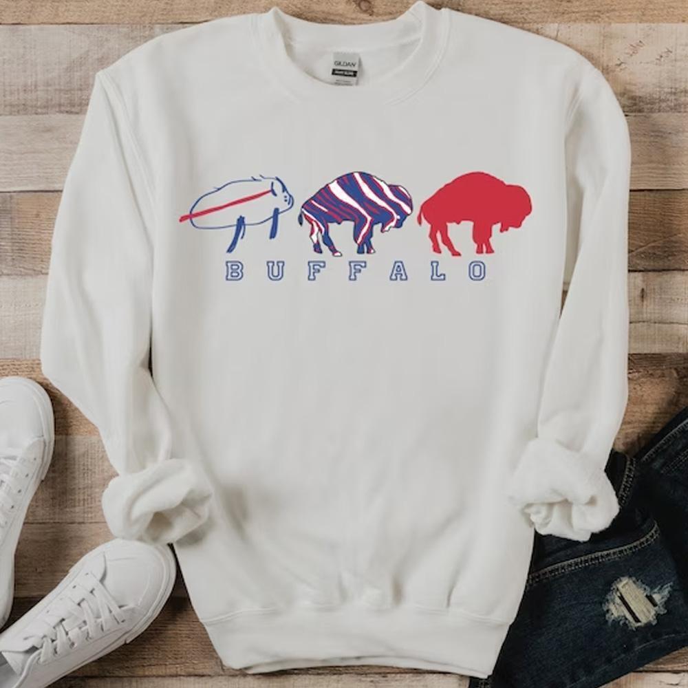 Buffalo Bills Football Josh Allen Graphic Sweatshirt